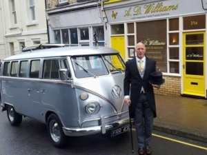 A D Williams vw splitscreen camper bus | A D Williams North Devon Funeral Directors